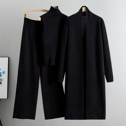 🔥Hot Sale 49% OFF -- free shipping👚3-Piece Set - Autumn Sleeveless Vest & Cardigan & Trousers