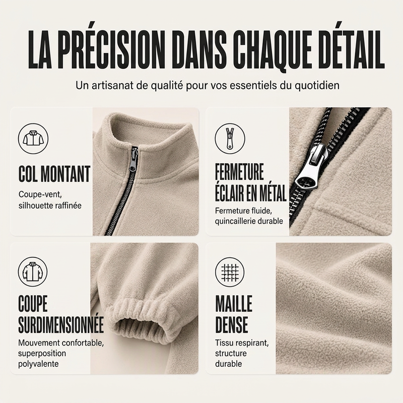Veste chaude décontractée pour homme à col montant