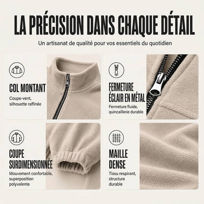 Veste chaude décontractée pour homme à col montant