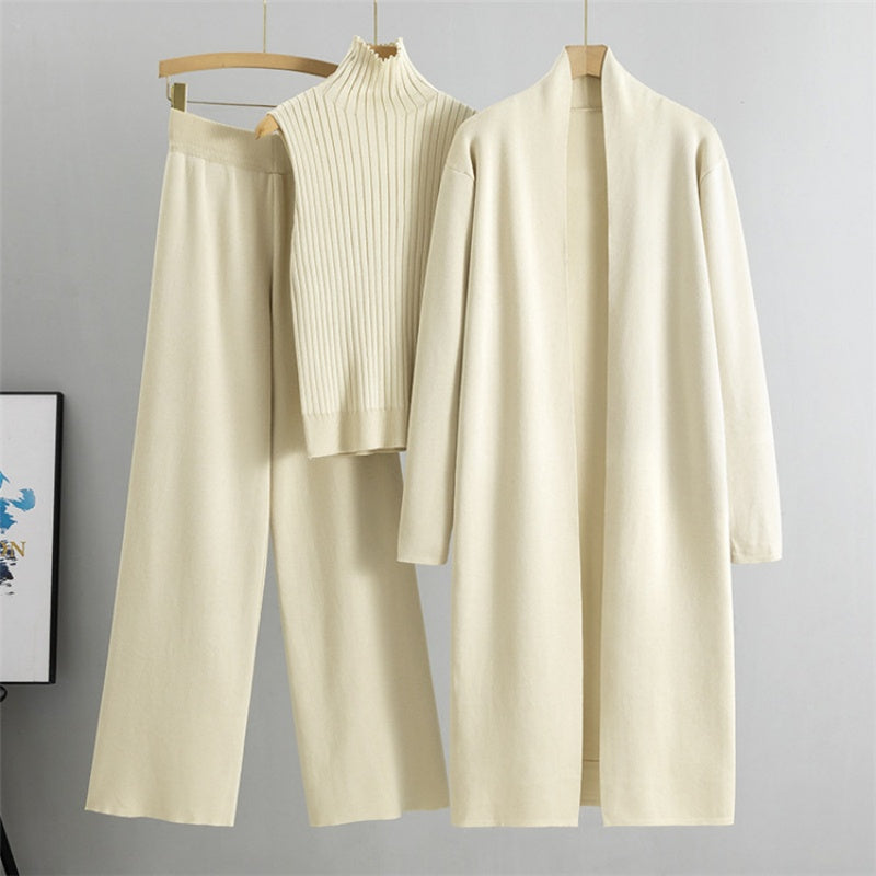 🔥Hot Sale 49% OFF -- free shipping👚3-Piece Set - Autumn Sleeveless Vest & Cardigan & Trousers