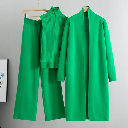 🔥Hot Sale 49% OFF -- free shipping👚3-Piece Set - Autumn Sleeveless Vest & Cardigan & Trousers