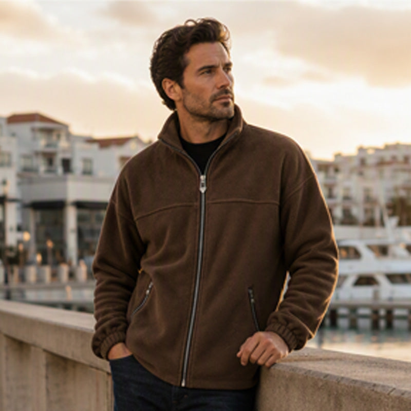 Veste chaude décontractée pour homme à col montant