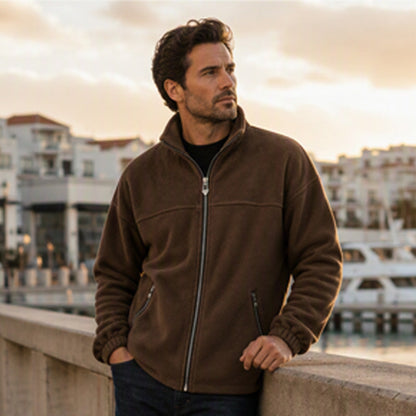 Veste chaude décontractée pour homme à col montant