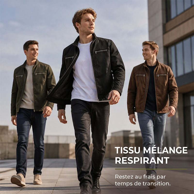 Veste cargo décontractée ajustée pour homme