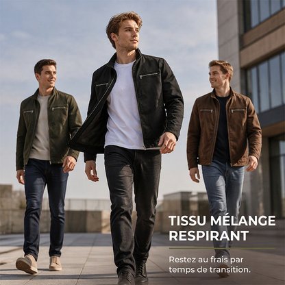 Veste cargo décontractée ajustée pour homme
