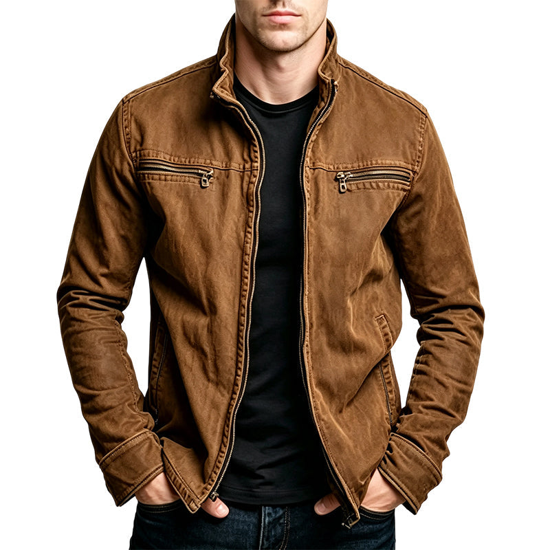 Veste cargo décontractée ajustée pour homme