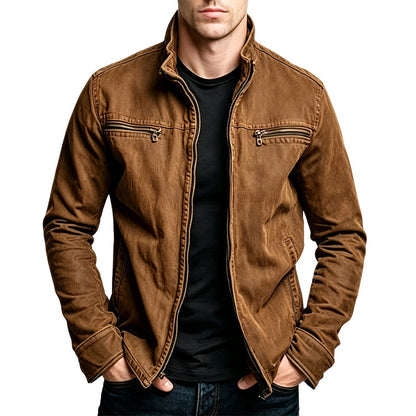Veste cargo décontractée ajustée pour homme