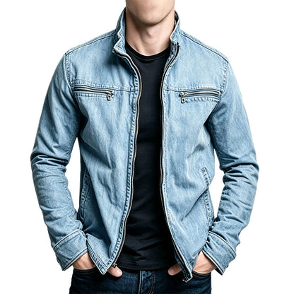 Veste cargo décontractée ajustée pour homme