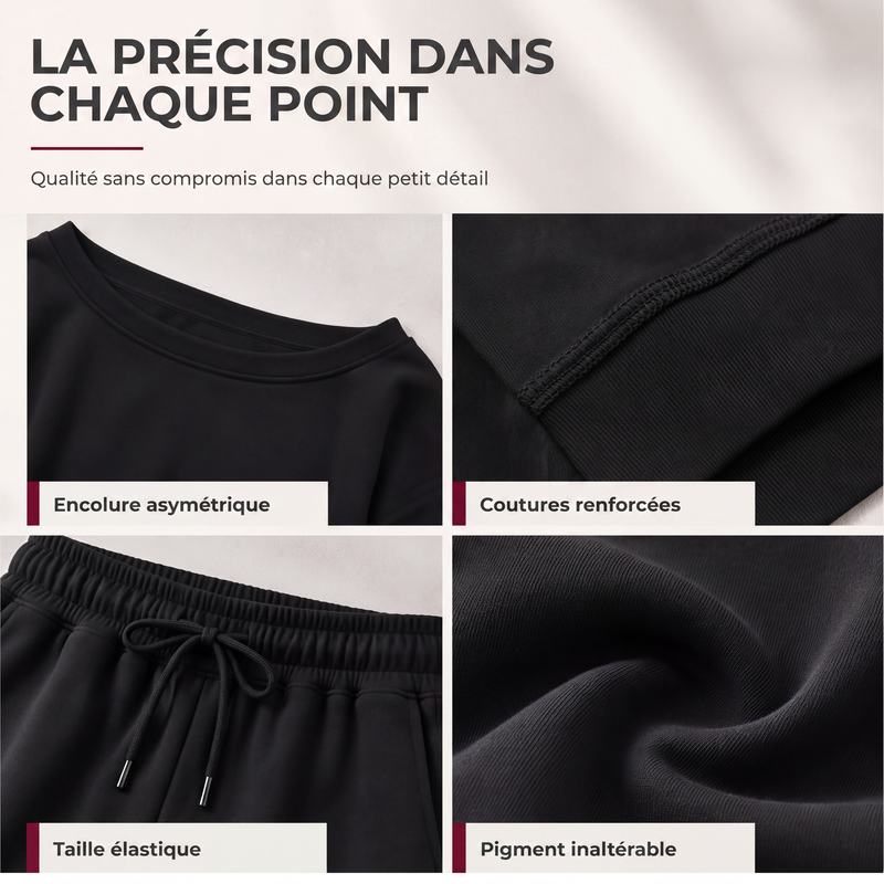 Ensemble 2 pièces sweat-shirt et pantalon de survêtement pour femme