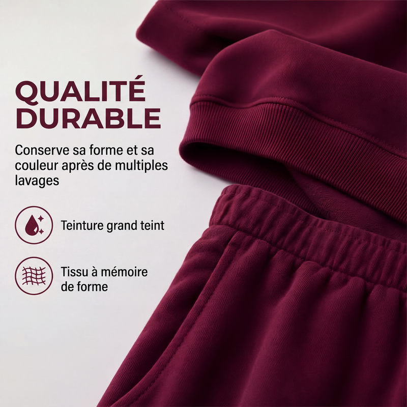 Ensemble 2 pièces sweat-shirt et pantalon de survêtement pour femme