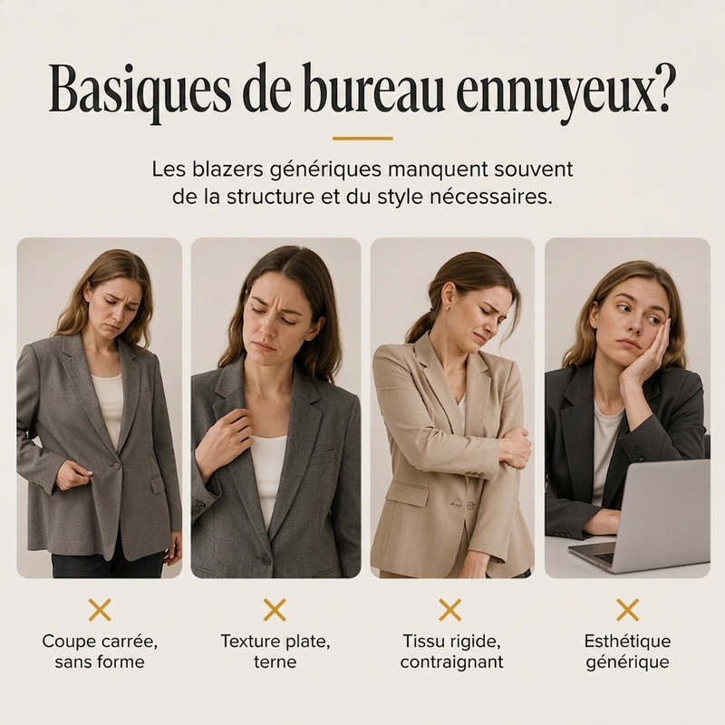 Veste minimaliste à texture unie avec boutons sur le devant