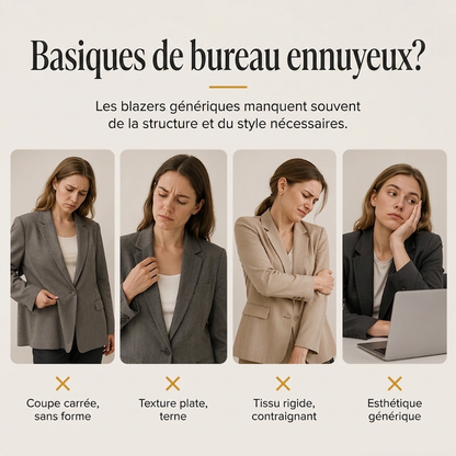 Veste minimaliste à texture unie avec boutons sur le devant