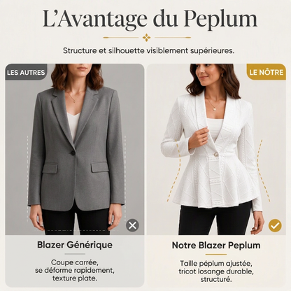 Veste minimaliste à texture unie avec boutons sur le devant