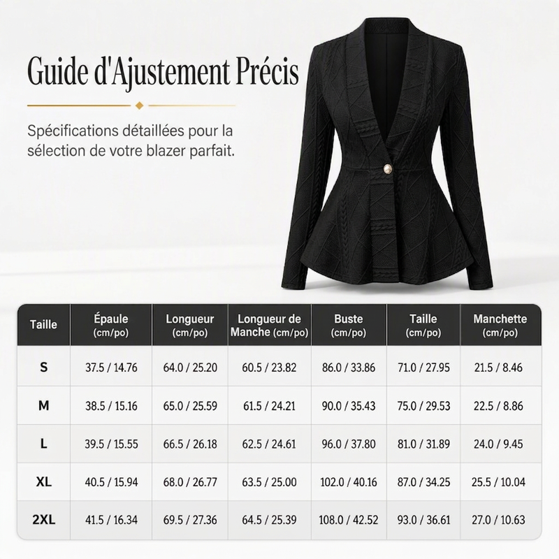Veste minimaliste à texture unie avec boutons sur le devant