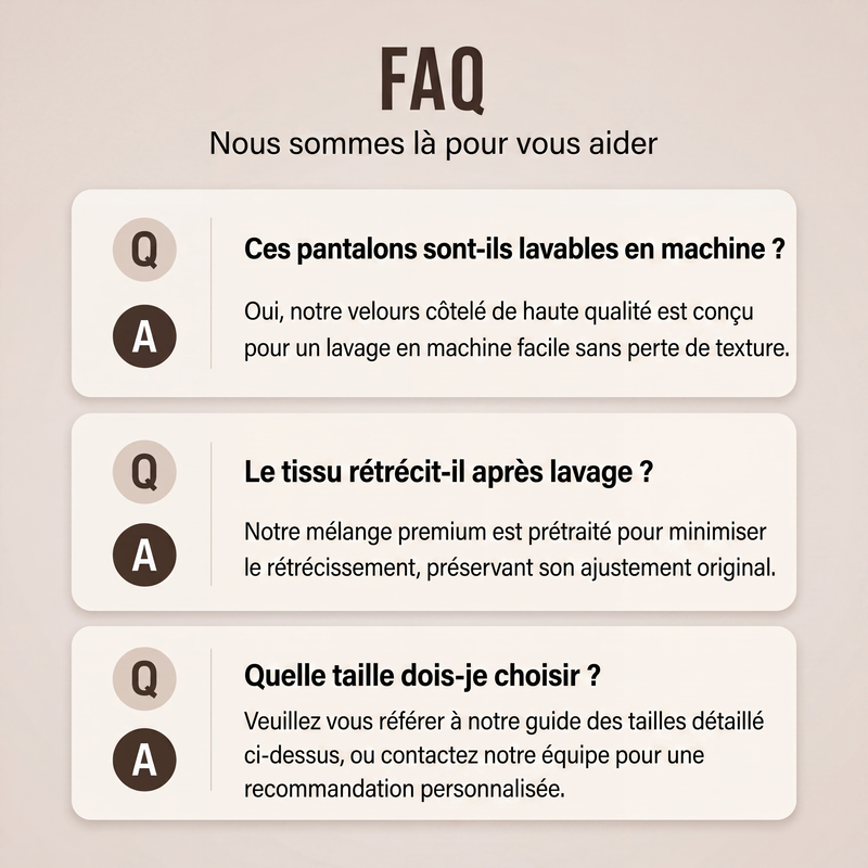Pantalon en velours côtelé rayé rétro pour homme