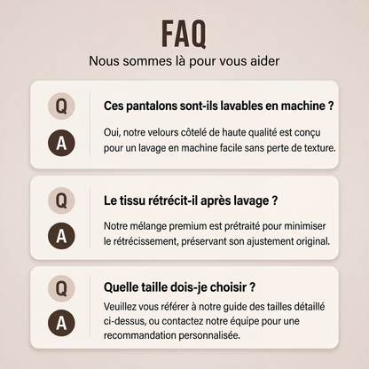Pantalon en velours côtelé rayé rétro pour homme
