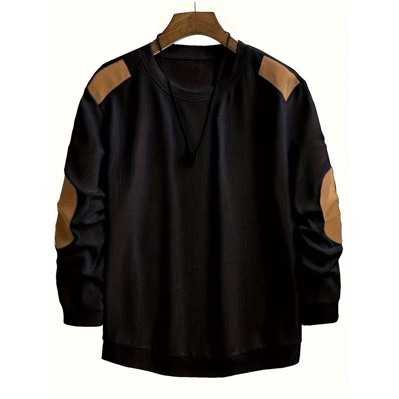 Pull en maille à col rond pour homme