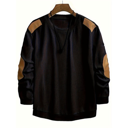 Pull en maille à col rond pour homme