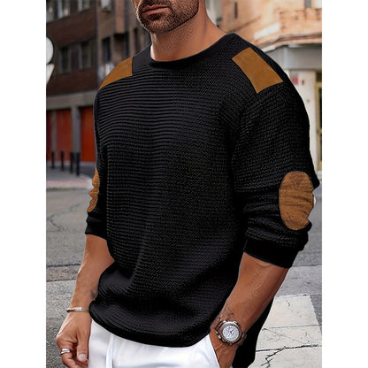 Pull en maille à col rond pour homme