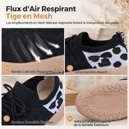 Mocassins à enfiler pour femmes, chaussures plates décontractées d'été, légères et respirantes, grandes tailles disponibles