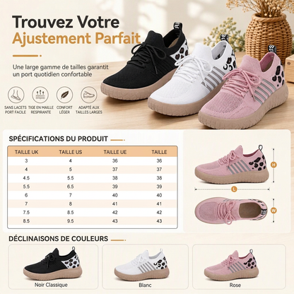 Mocassins à enfiler pour femmes, chaussures plates décontractées d'été, légères et respirantes, grandes tailles disponibles