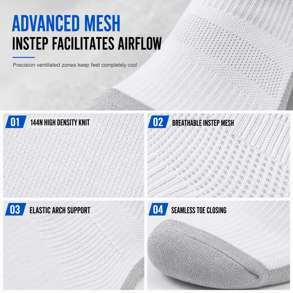 Chaussettes pour homme, absorbantes et respirantes