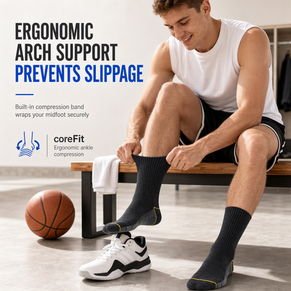 Chaussettes pour homme, absorbantes et respirantes
