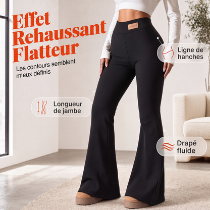 ⏳Liquidation totale⏳Legging évasé doublé de peluche pour femme