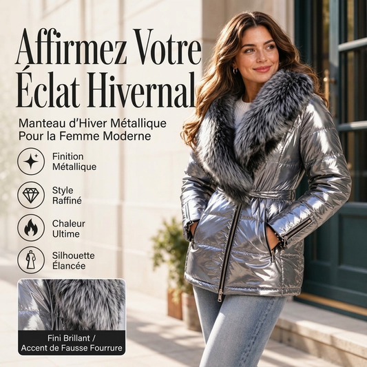 🔥Livraison gratuite✈️Veste pour femme doublée avec col en fausse fourrure